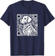 Pixelated QR Dog Code T-Shirt - T-Shirt | Navy