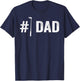 Number One Golf Dad for Fathers Day #1 Daddy T-Shirt - T-Shirt | Navy
