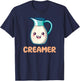 Coffee & Creamer Matching Couple Halloween Best Friends T-Shirt - T-Shirt | Navy