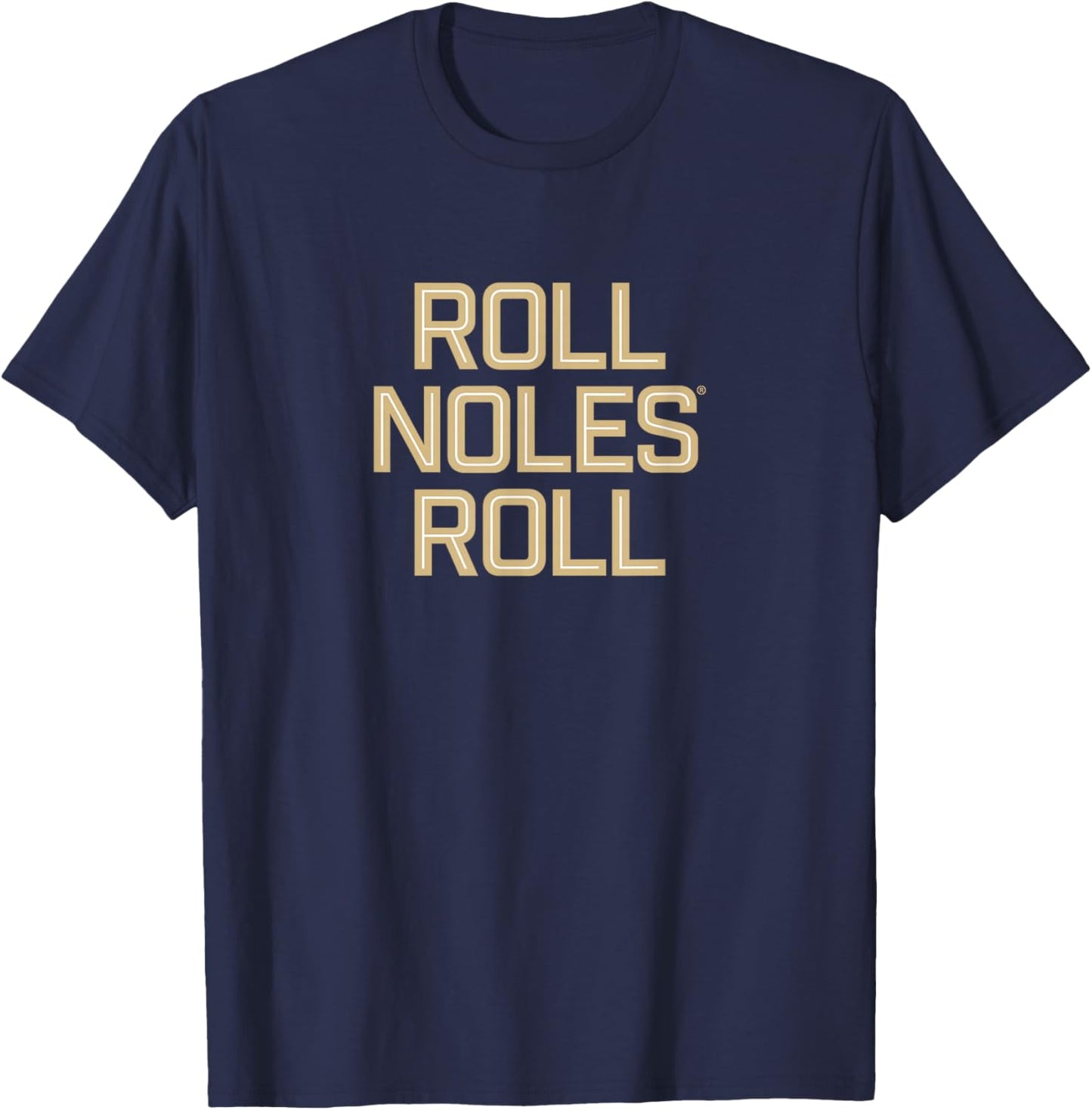FSU Football - Roll Noles Roll - Florida State Seminoles T-Shirt - T-Shirt | Navy