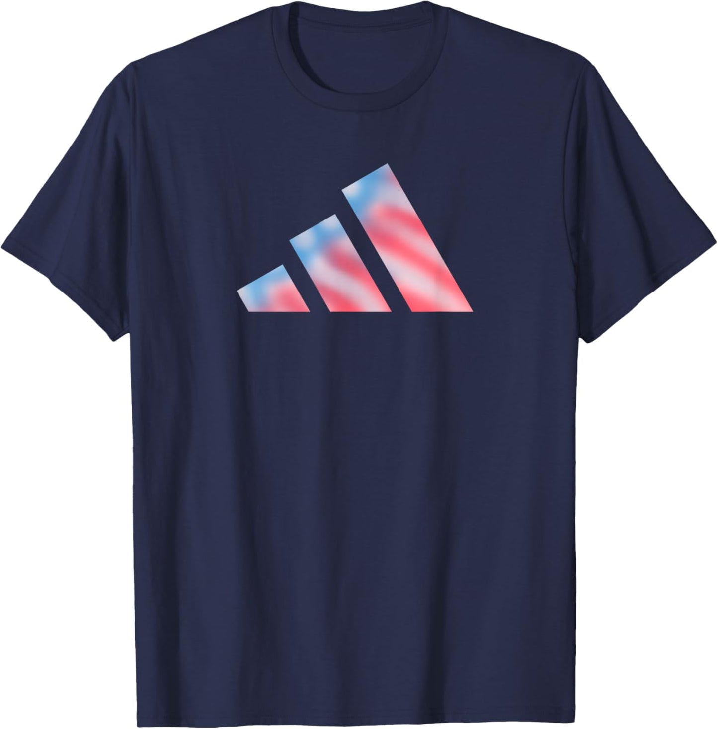 Adidas Badge of Sport Americana Three Bar Graphic T-Shirt - T-Shirt | Navy