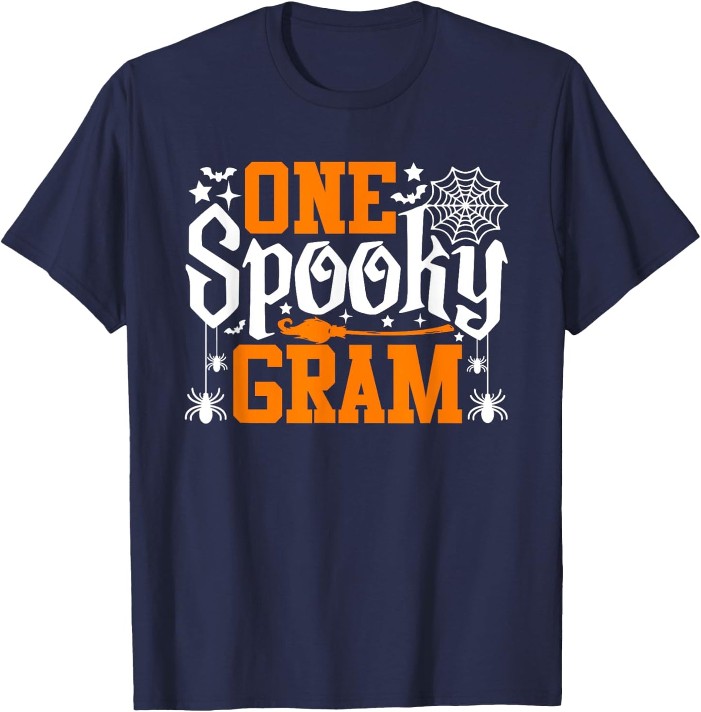 One Spooky Gram Funny Halloween Family Matching T-Shirt - T-Shirt | Navy