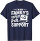 I´m my Family´s unpaid tech support funny Engineer quote T-Shirt - T-Shirt | Navy