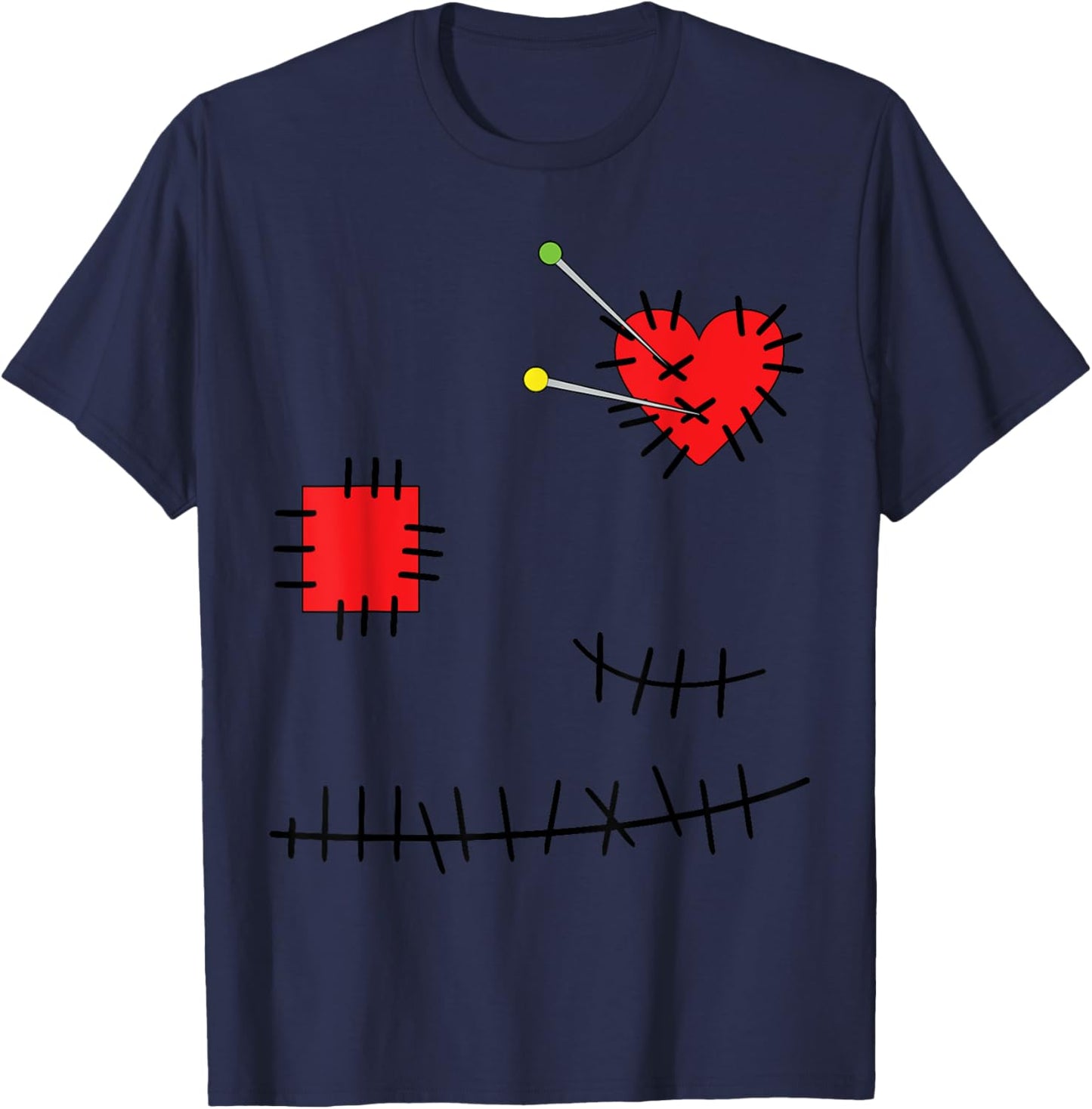 Halloween Costume Voodoo Doll Gothic Creepy Voodoo T-Shirt - T-Shirt | Navy