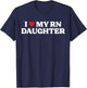 I Love My RN Daughter Proud Mom Nurse Graduation T-Shirt - T-Shirt | Navy