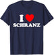 I Love Schranz Funny Hard Tekno Techno German Fast Music Fan T-Shirt - T-Shirt | Navy
