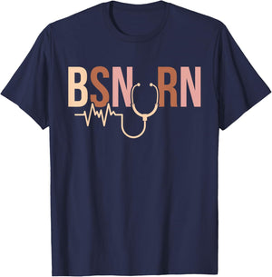 Boho BSN RN Bachelor of Science in Nursing Graduation T-Shirt - T-Shirt | Navy