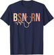 Boho BSN RN Bachelor of Science in Nursing Graduation T-Shirt - T-Shirt | Navy