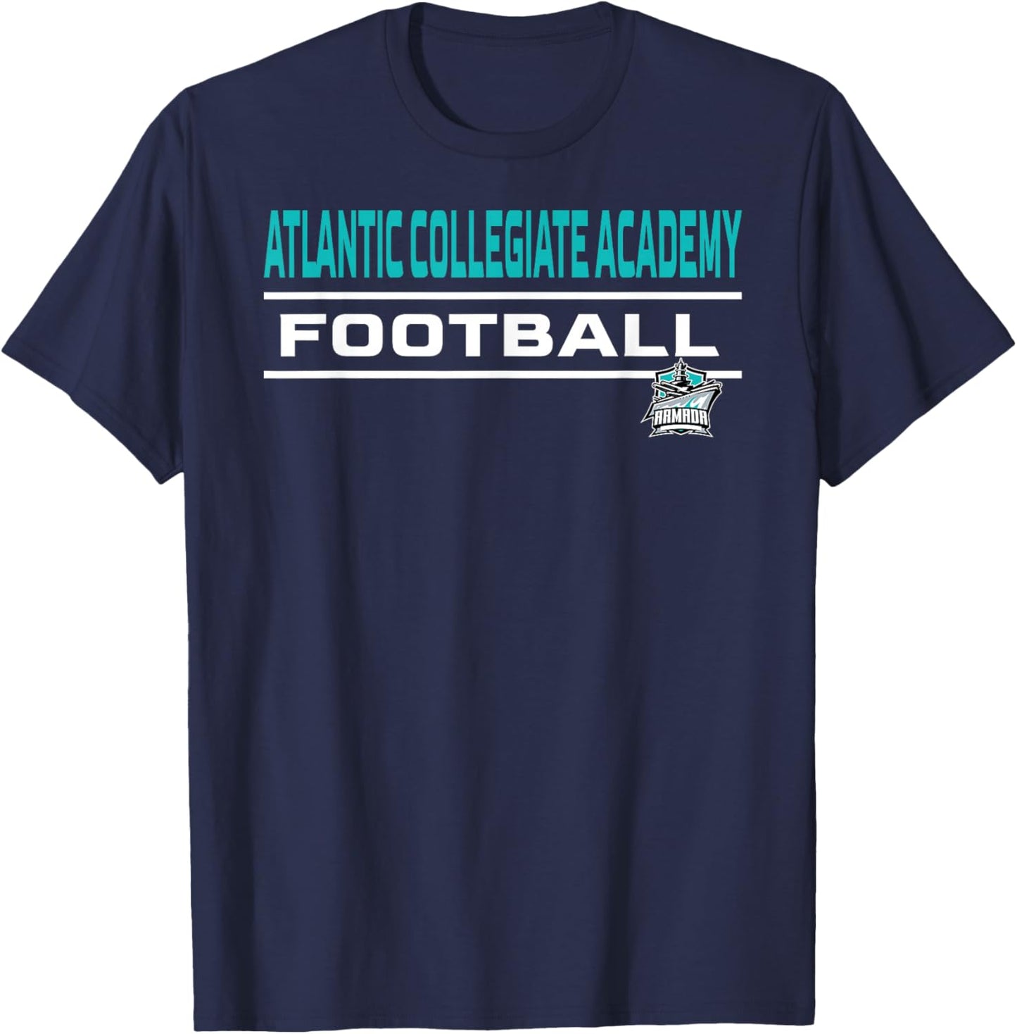 Atlantic Collegiate Academy Armada Football T-Shirt - T-Shirt | Navy