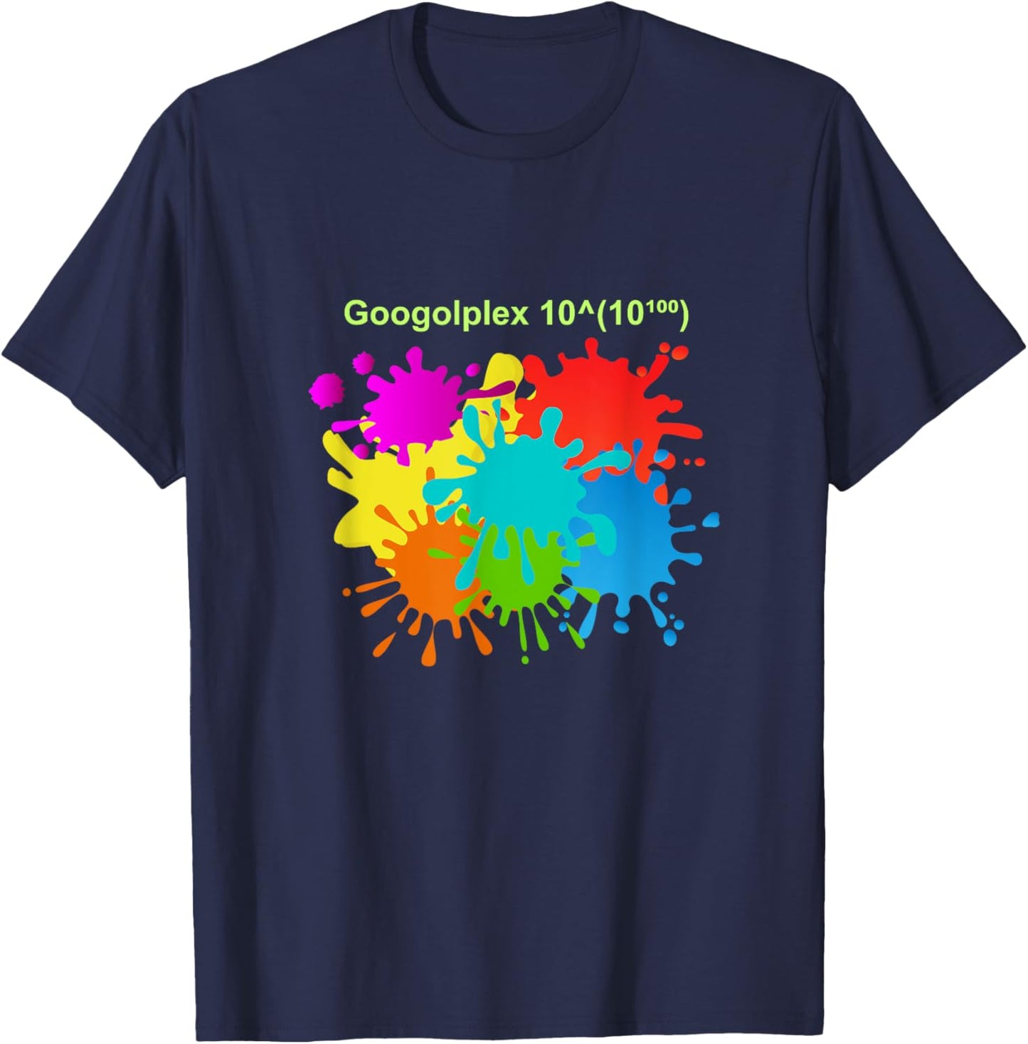 Googolplex Paint T-Shirt - T-Shirt | Navy
