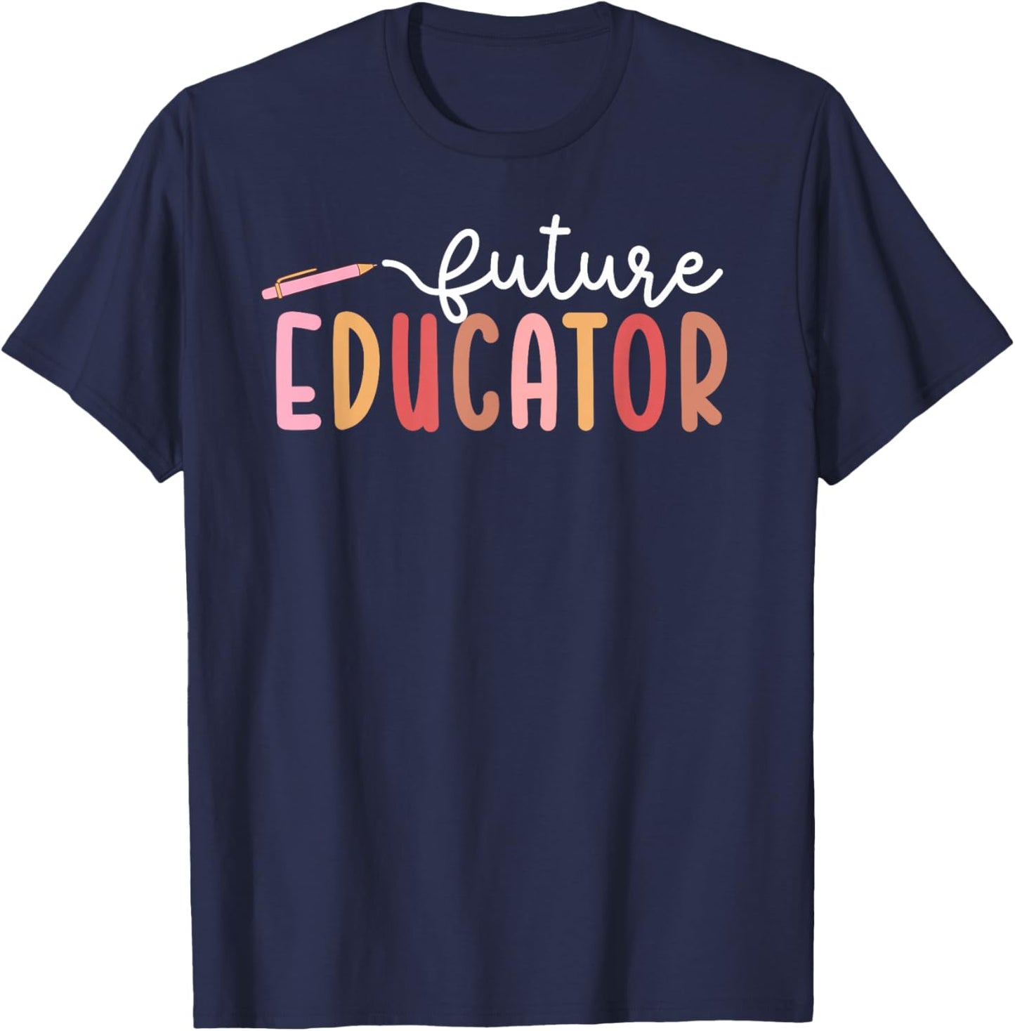 Future Educator Future Teacher in Progress Student Teacher T-Shirt - T-Shirt | Navy