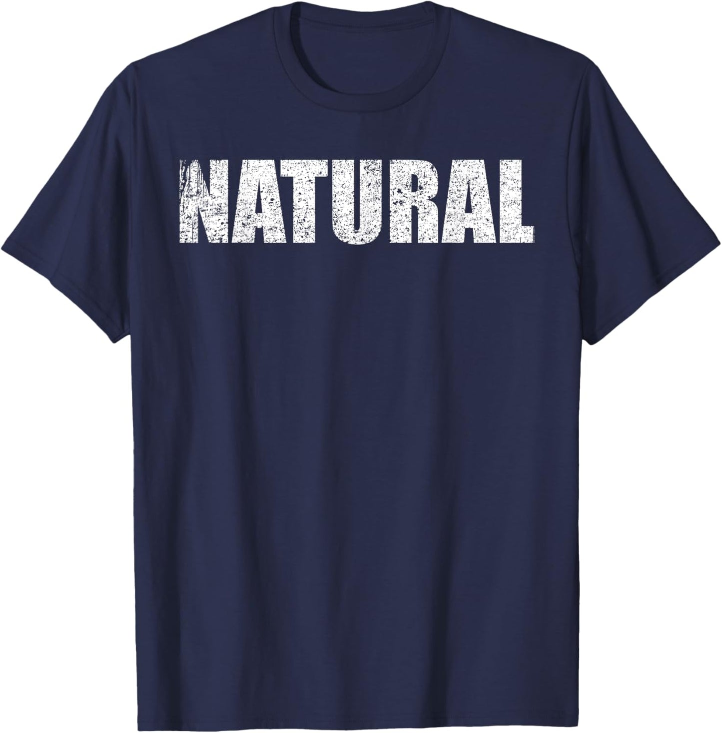 Natural Kraftsport Gym Funny Bodybuilding T-Shirt - T-Shirt | Navy