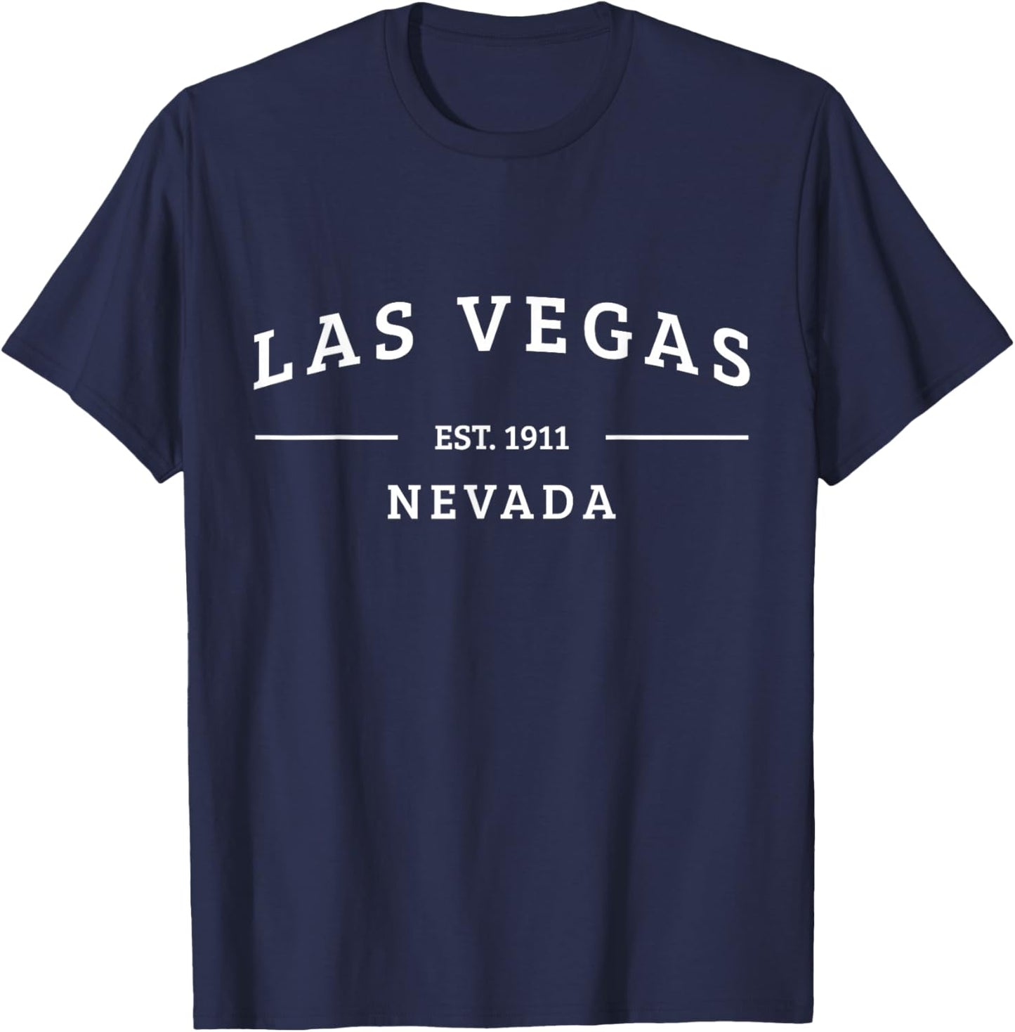 Las Vegas Skyline Retro Vintage Travel Souvenir T-Shirt - T-Shirt | Navy