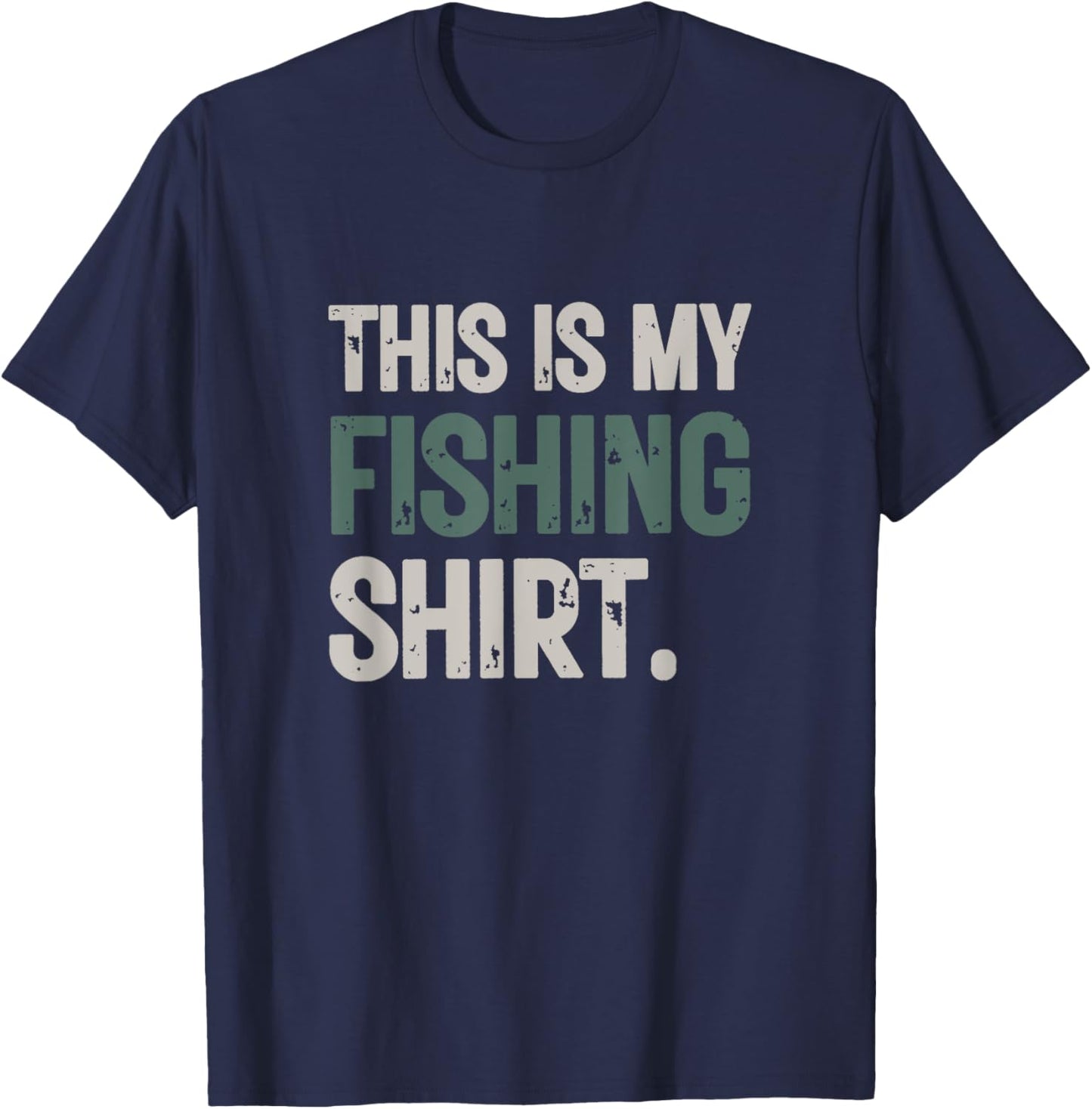 This Is My Fishing T-Shirt - T-Shirt | Navy