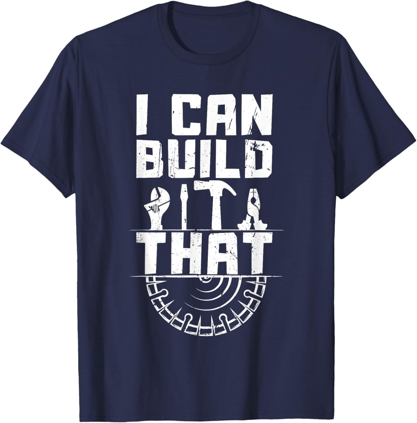 Funny Woodworking Design For Carpenter Men Women Carpentry T-Shirt - T-Shirt | Navy