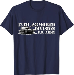 12th Armored Division Hellcat Division Retro Veterans Day Men Women Kids T-Shirt - T-Shirt | Navy