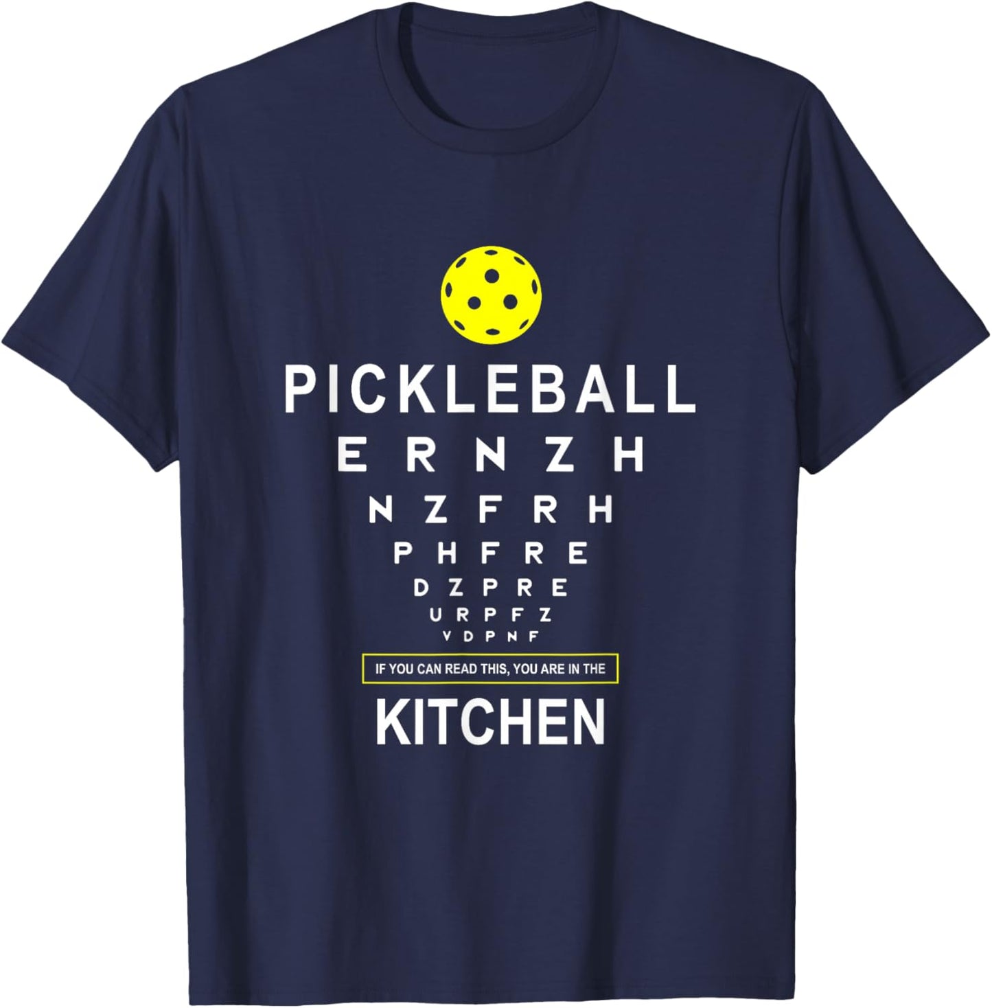 Funny Pickleball Shirt If You Can Read This Kitchen Joke T-Shirt - T-Shirt | Navy