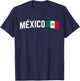 Mexico Flag Mexican Culture Graphic T-Shirt - T-Shirt | Navy