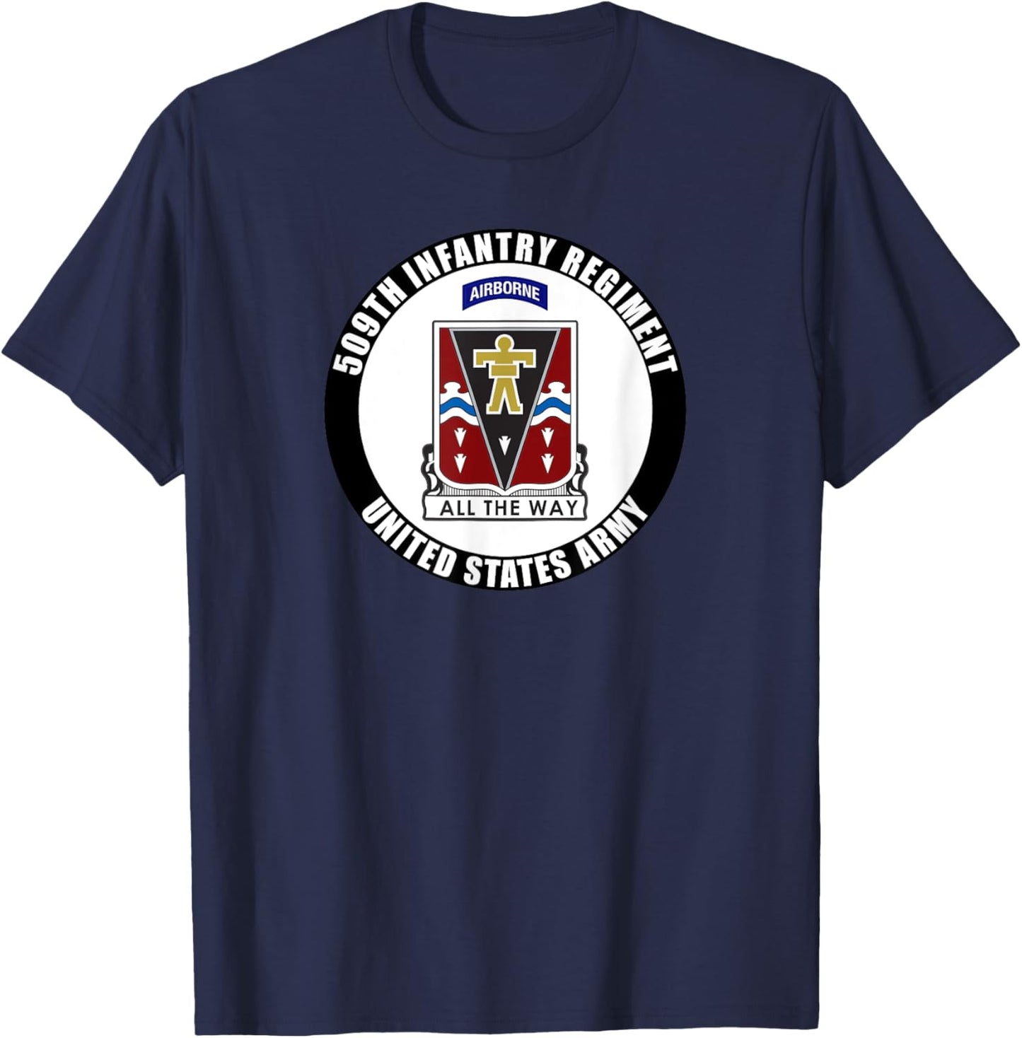 509th Infantry Regiment United States Army Military Veteran T-Shirt - T-Shirt | Navy