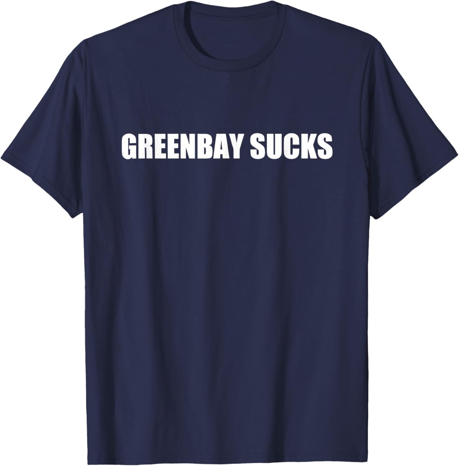Saint Brown Green Bay Sucks T-Shirt - T-Shirt | Navy