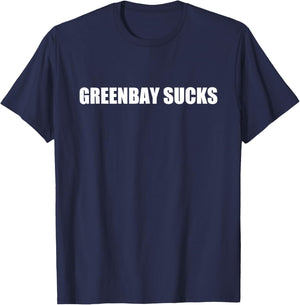 Saint Brown Green Bay Sucks T-Shirt - T-Shirt | Navy