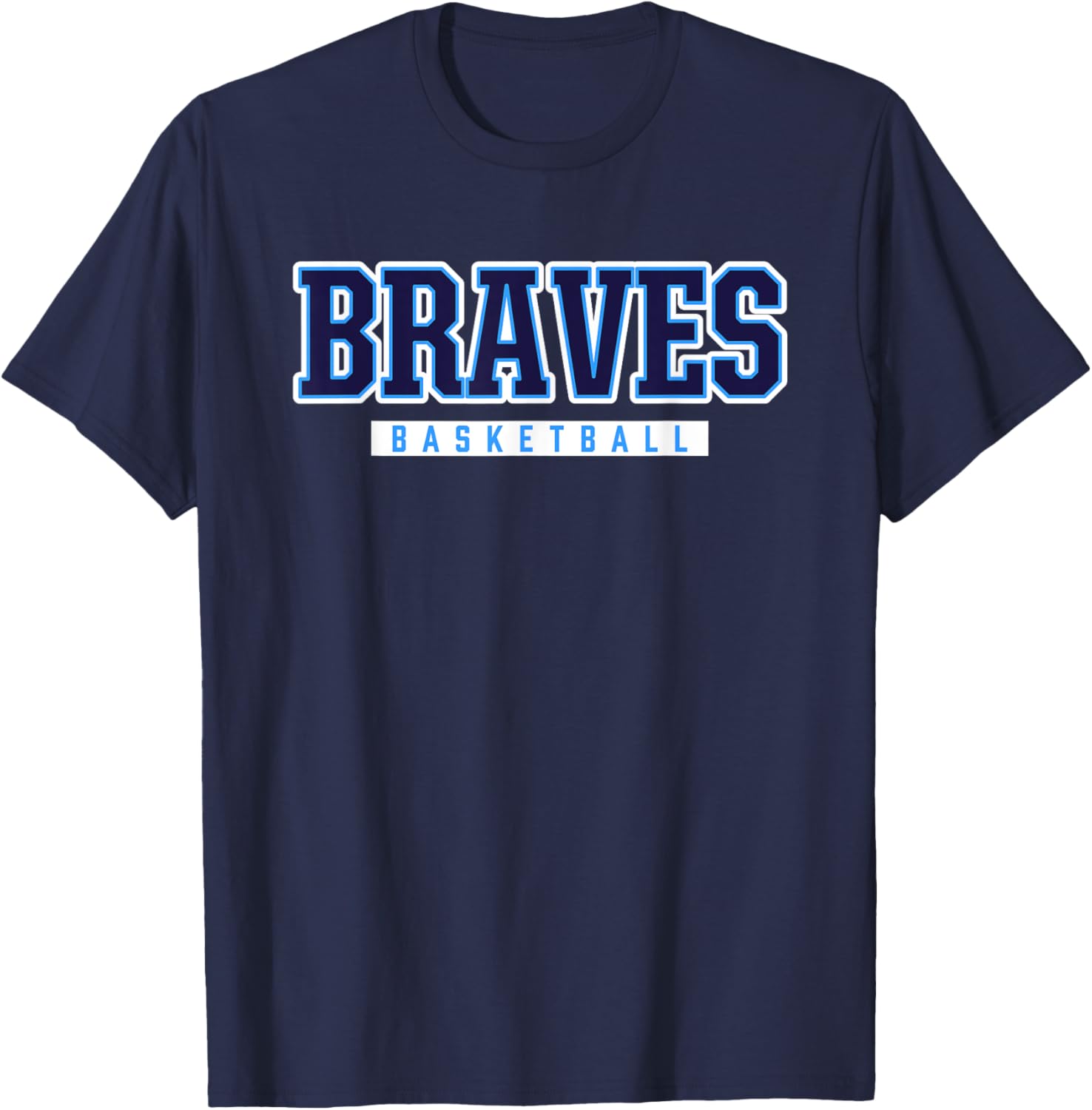 Braves Basketball Indian River High School T-Shirt - T-Shirt | Navy