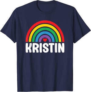 I Love Kristin Cute Kristin Lover T-Shirt - T-Shirt | Navy
