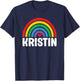 I Love Kristin Cute Kristin Lover T-Shirt - T-Shirt | Navy