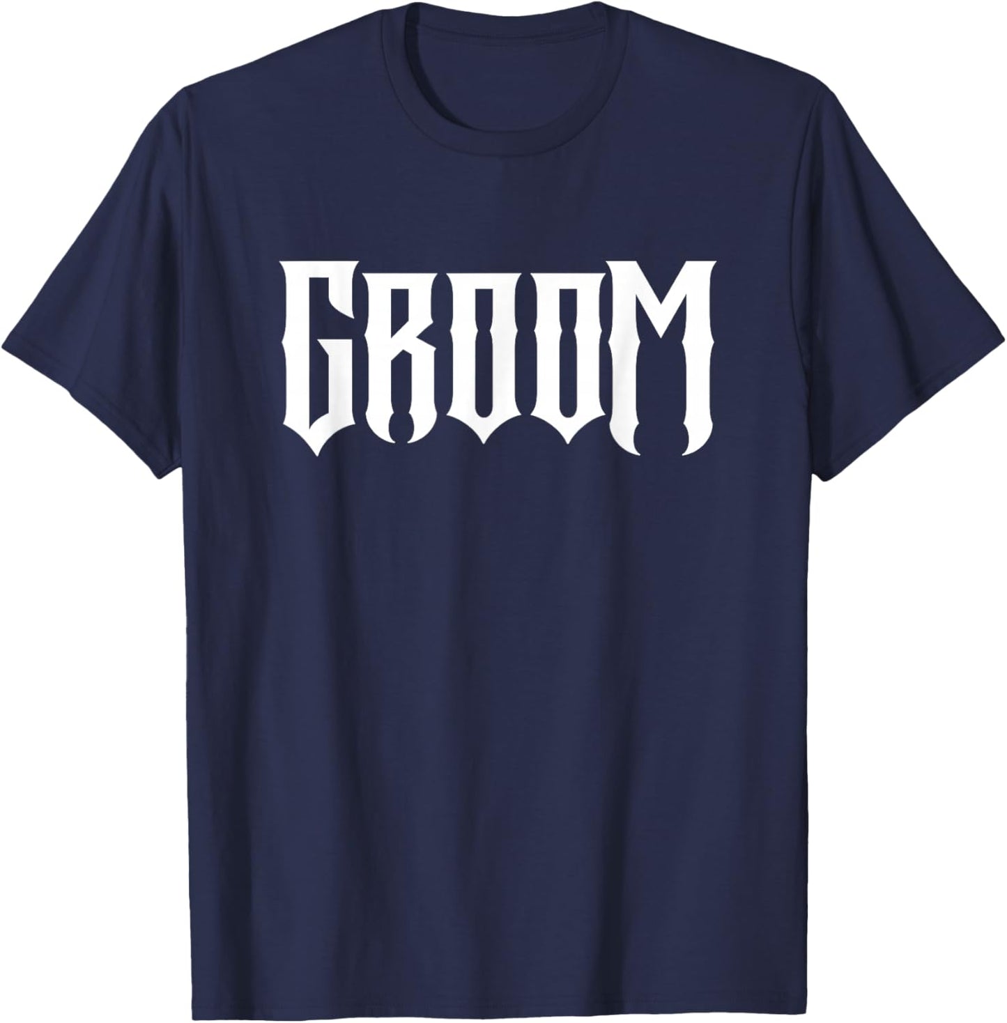 Heavy Metal Rock Groom T-Shirt - T-Shirt | Navy
