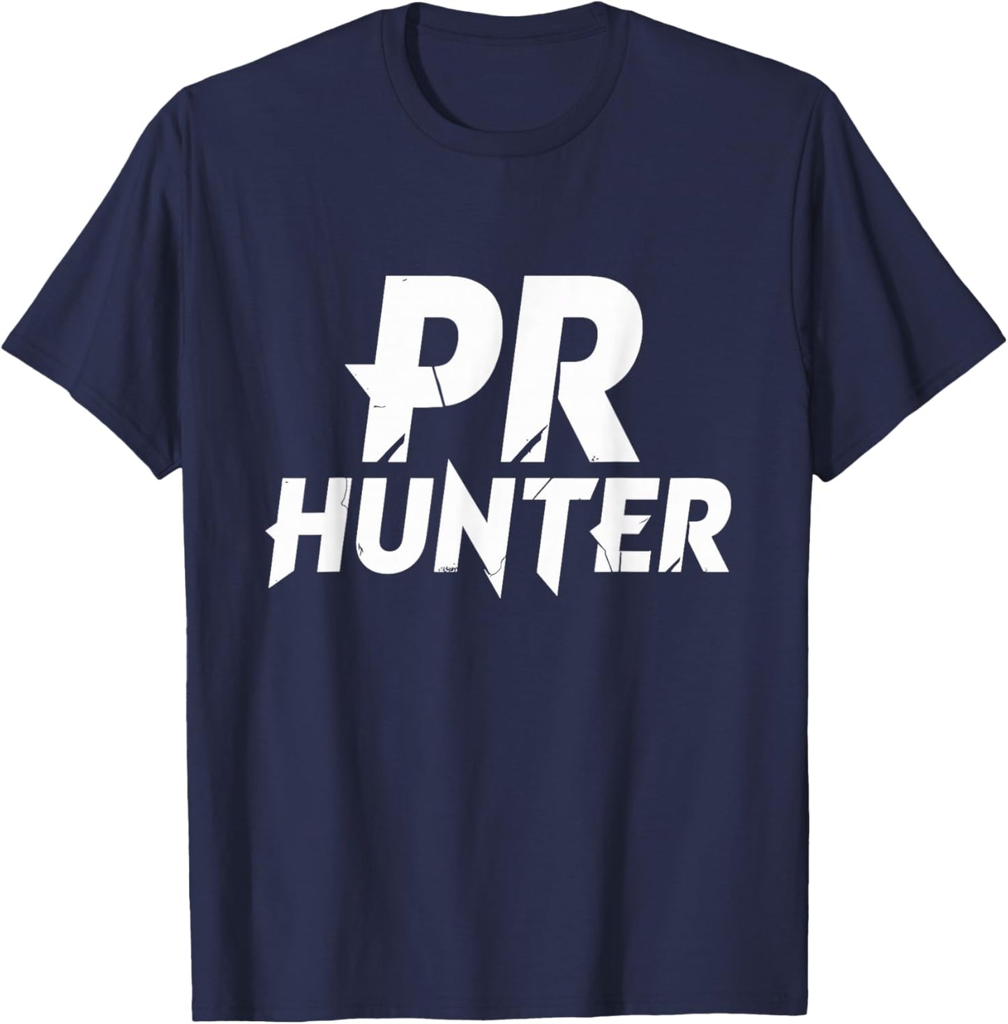 Pr Hunter Funny Powerlifting Powerlifter Gym T-Shirt - T-Shirt | Navy