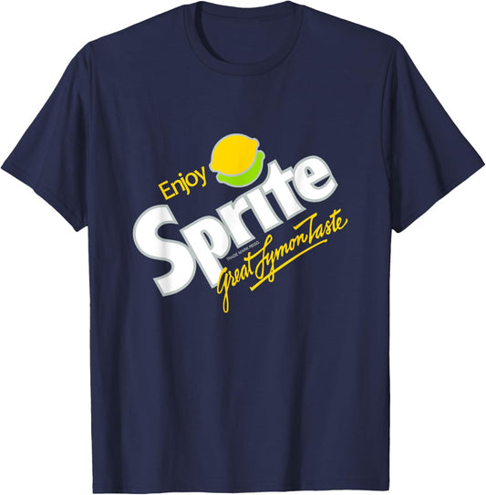 Sprite 80s Retro Logo T-Shirt - T-Shirt | Navy