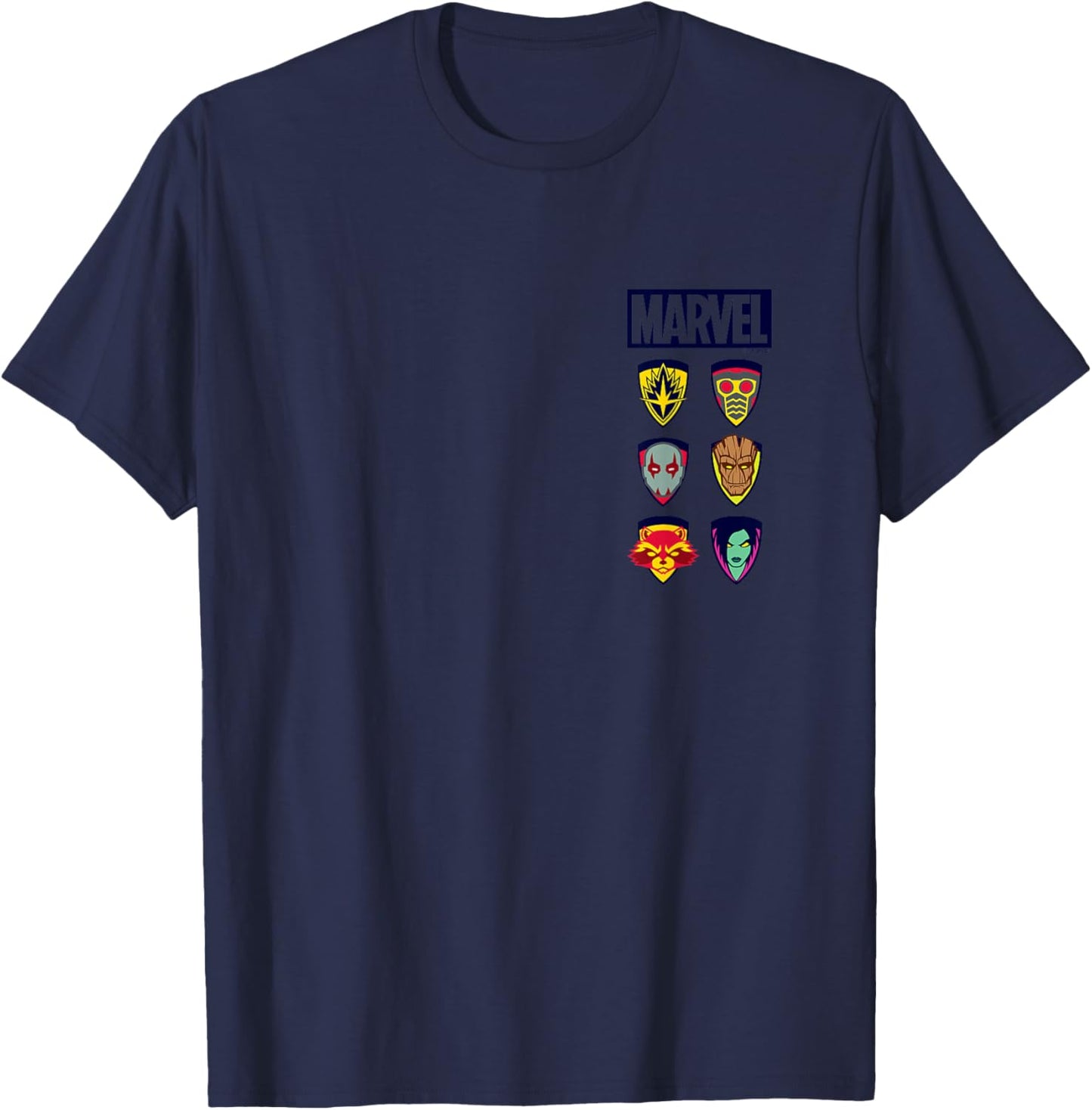 Guardians of The Galaxy - Stacked Icons T-Shirt - T-Shirt | Navy