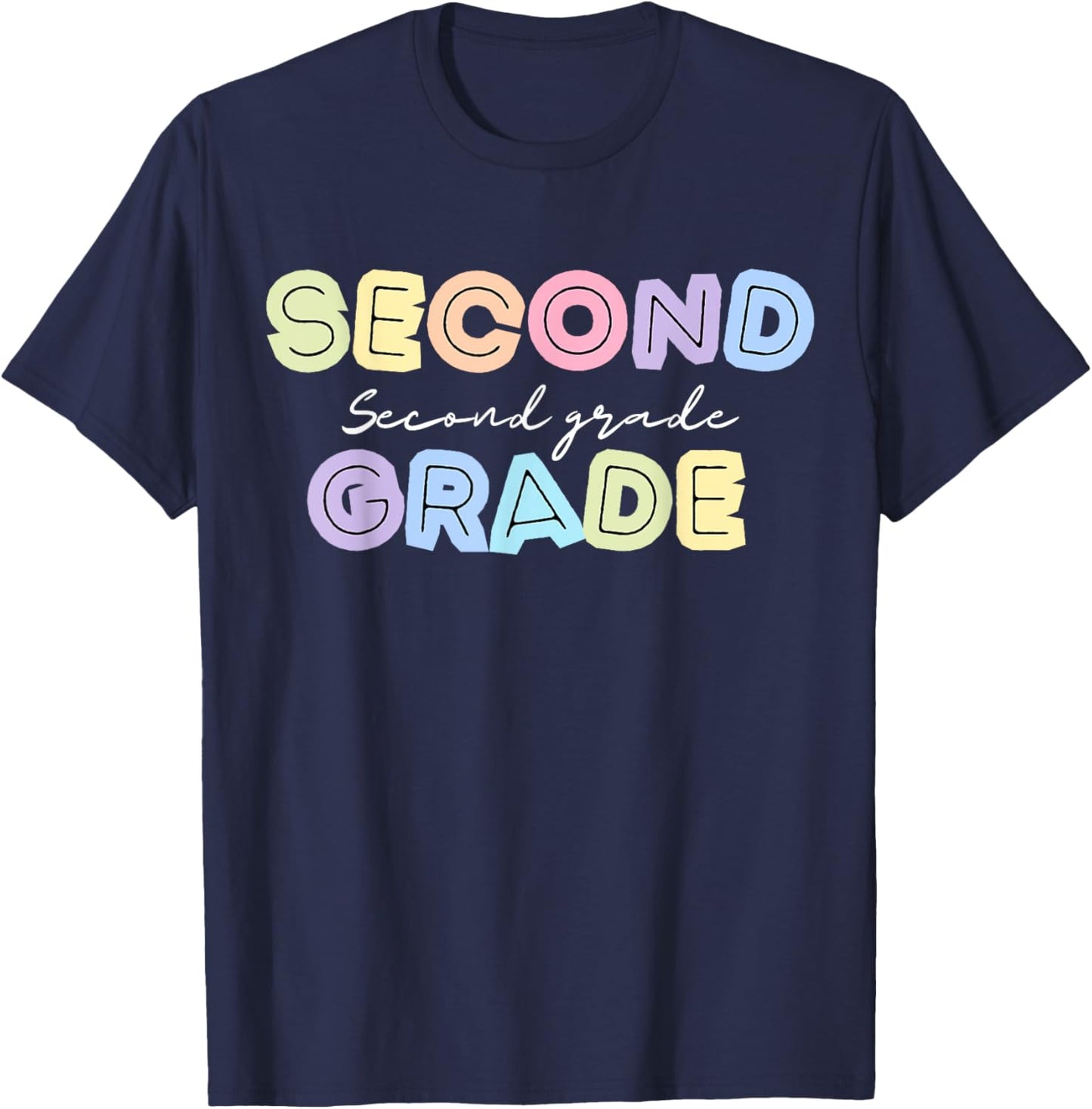 First day Teachers Welcome back to School Team 2nd grade T-Shirt - T-Shirt | Navy