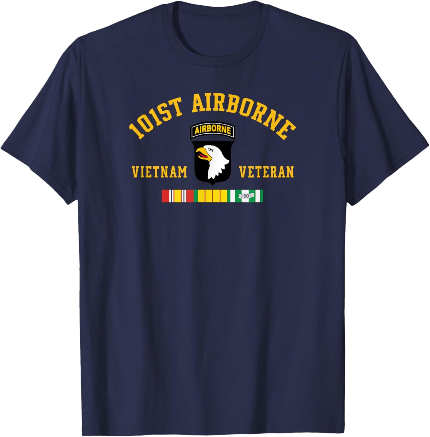 101st Airborne Division Vietnam Veteran Military Veteran Day T-Shirt - T-Shirt | Navy