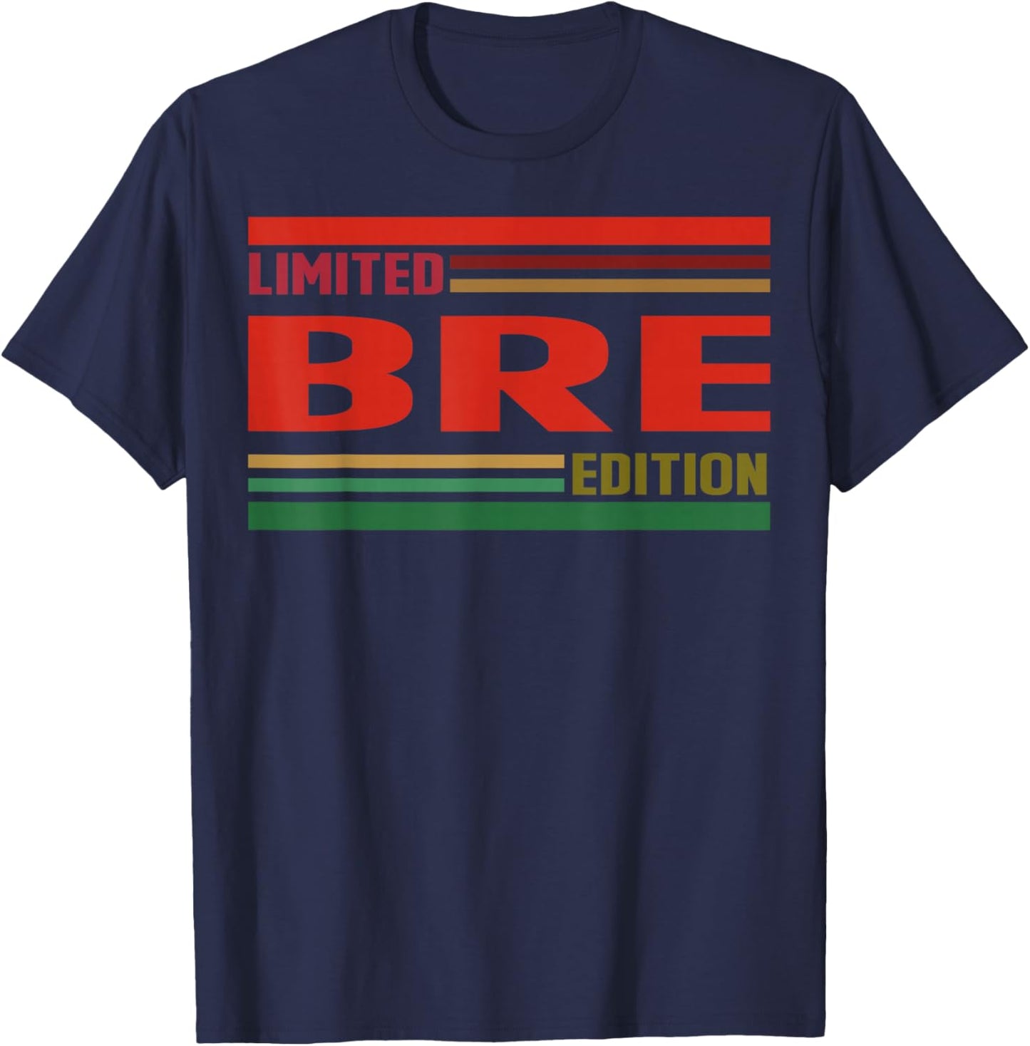 BRE Limited Edition Shirt BRE Name Personalized T-Shirt - T-Shirt | Navy
