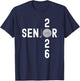 Senior Golf Class of 2026 Funny Graduation T-Shirt - T-Shirt | Navy