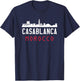 Casablanca Morocco , -Adult, Black, Small, Short Sleeve, , Classic Fit, Polyester 100% T-Shirt - T-Shirt | Navy