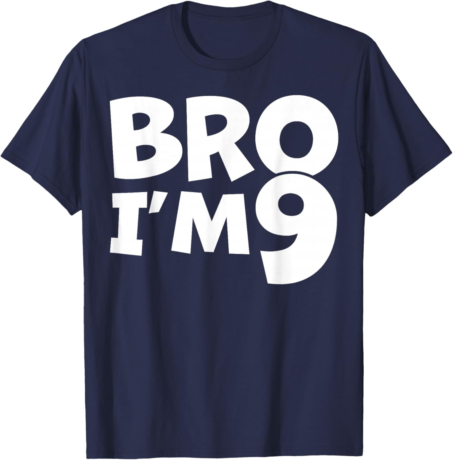 9 Year Old BDay Decorations Son Boy 9yr 9th Birthday T-Shirt - T-Shirt | Navy