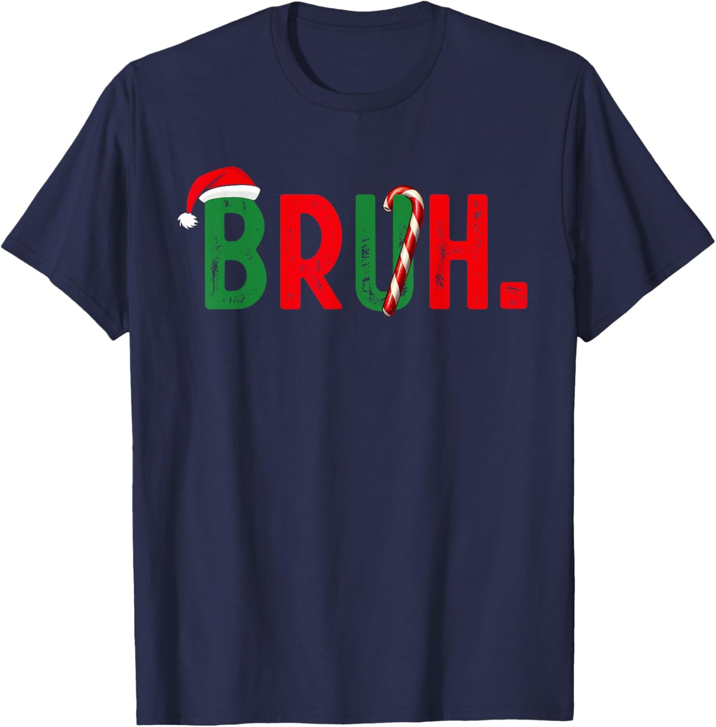 Family Candy Bruh Funny Christmas Boys Kids Xmas Pajamas T-Shirt - T-Shirt | Navy