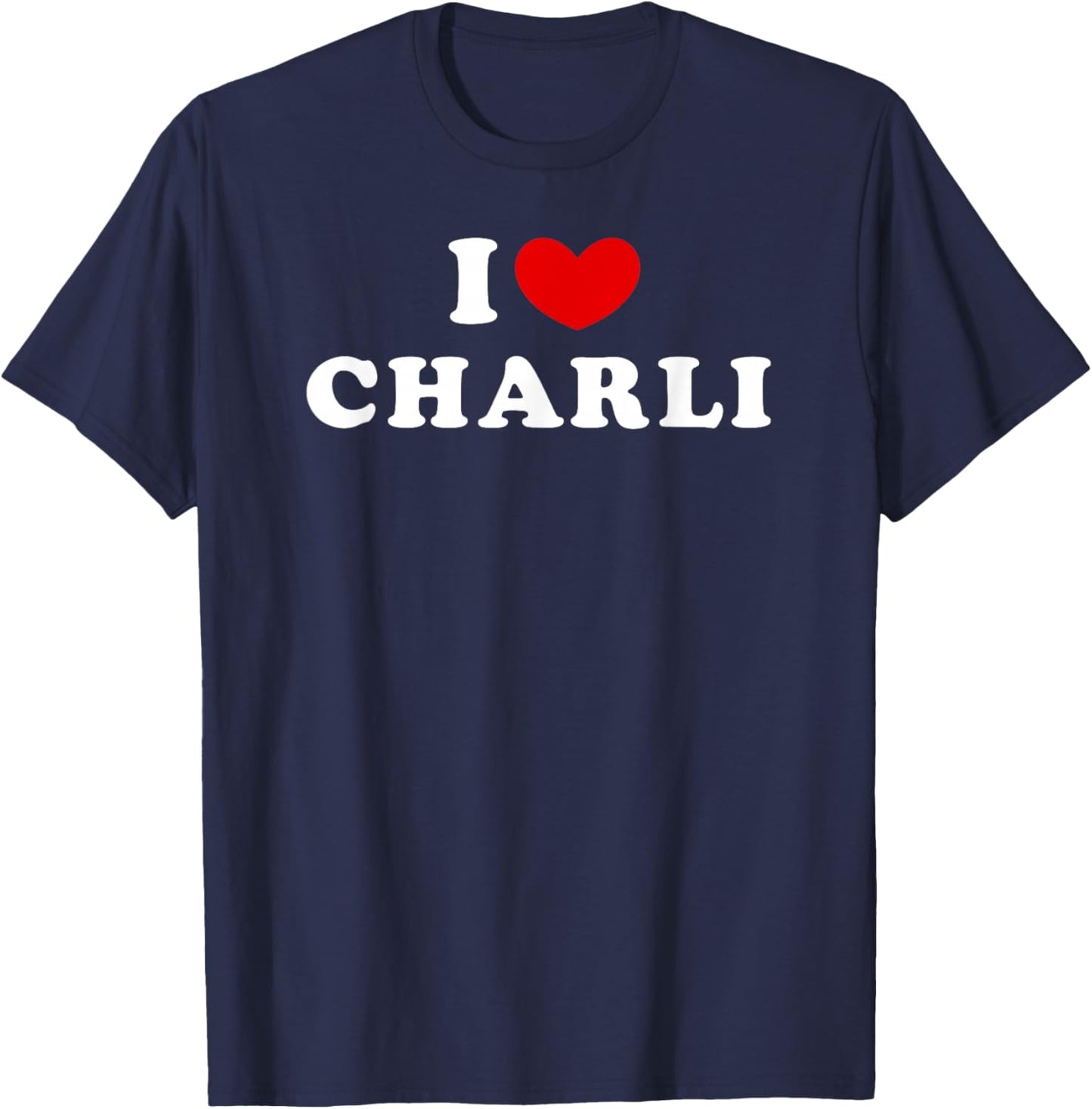 I Love Charli, I Love Charli T-Shirt - T-Shirt | Navy