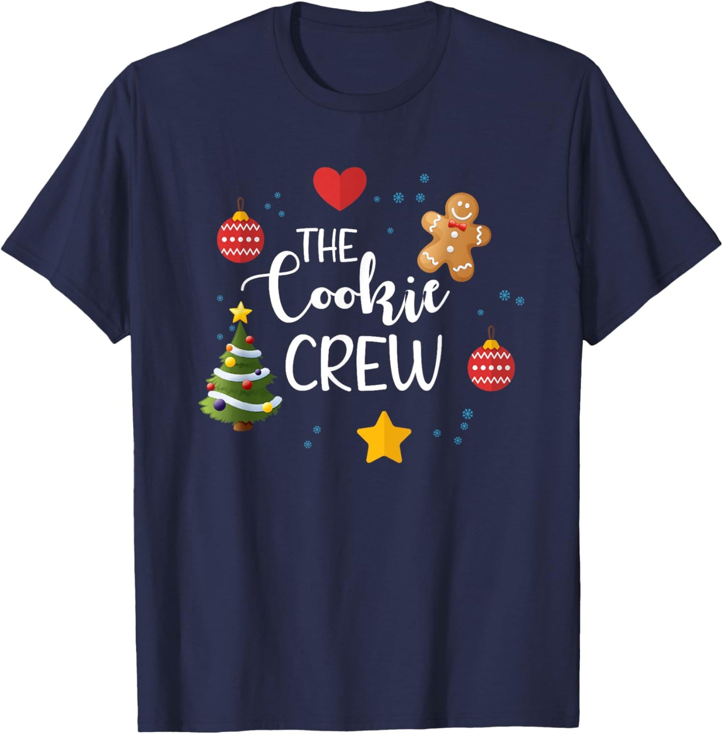 The Cookie Crew, Cookie Baking Crew, Baking Spirit Bright T-Shirt - T-Shirt | Navy