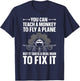 Funny Aircraft Mechanic Art Boys Aircraft Technician T-Shirt - T-Shirt | Navy