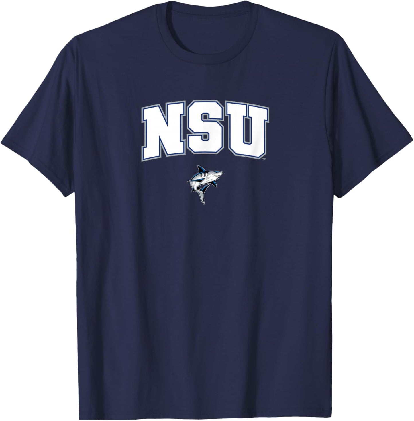 Nova Southeastern University Sharks Arch Logo T-Shirt - T-Shirt | Navy