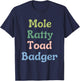 Wind in the Willows Character Funny T-Shirt - T-Shirt | Navy