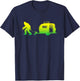Bigfoot RV Motorhome Camping Sasquatch Campervan Graphic T-Shirt - T-Shirt | Navy