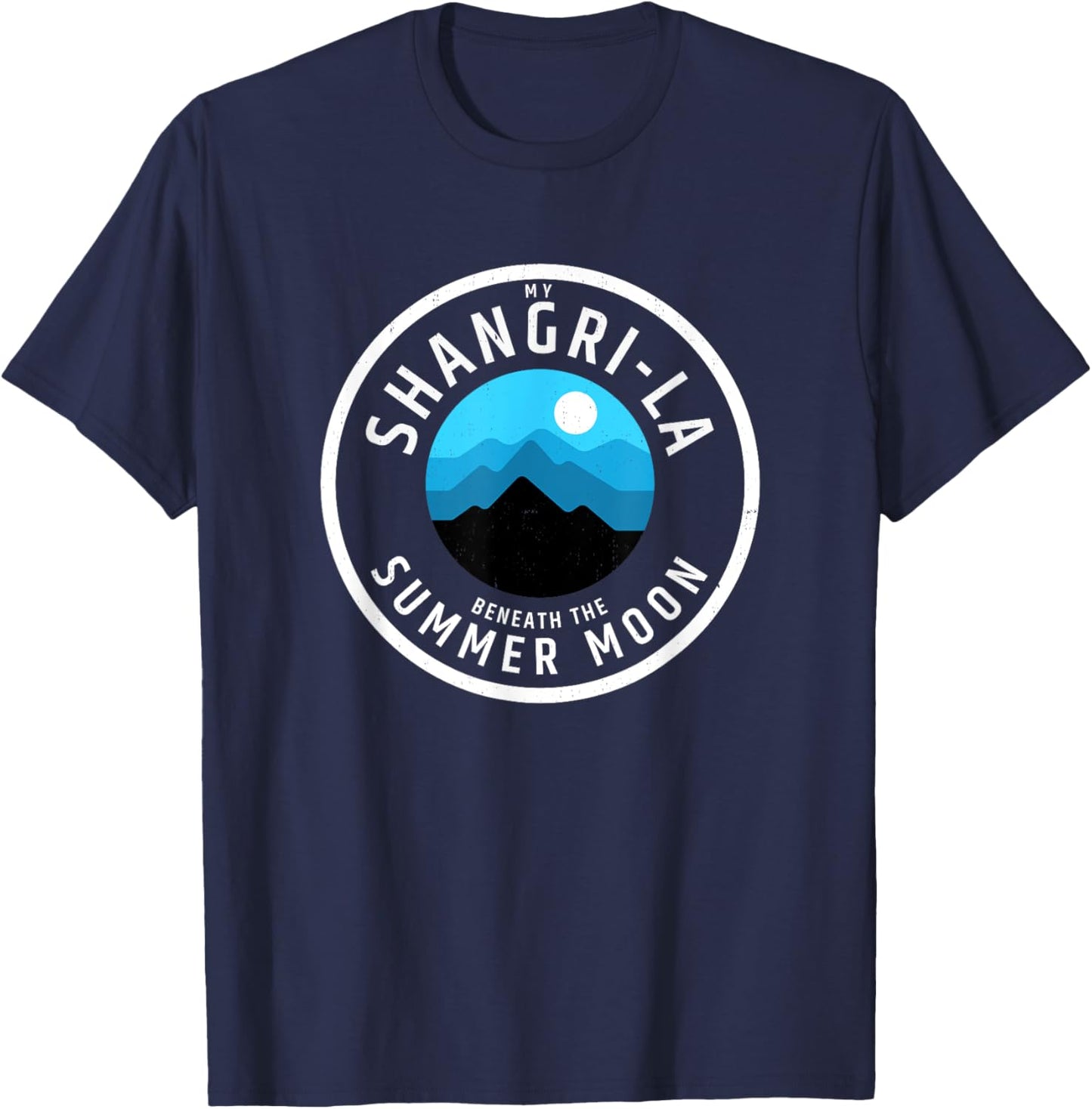 My Shangri-La Beneath the Summer Moon T-Shirt - T-Shirt | Navy