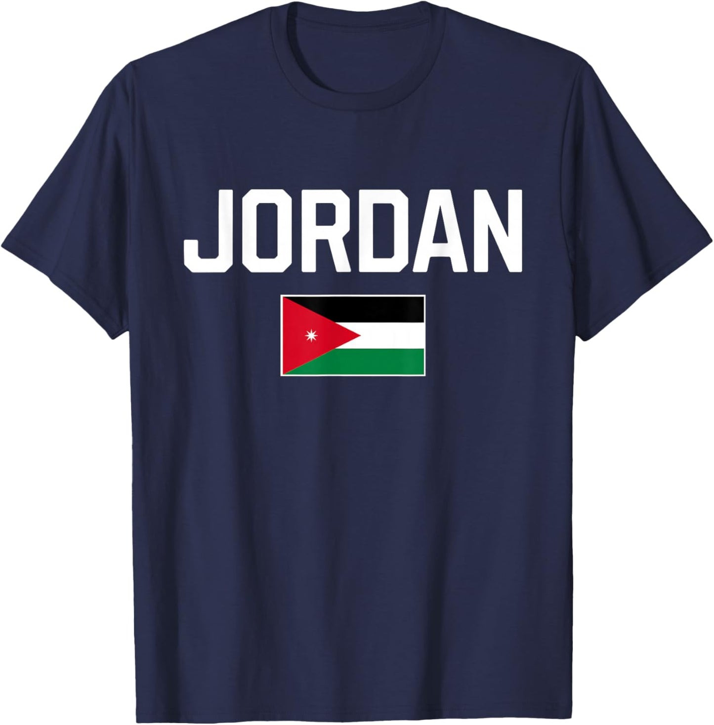 Jordanian Flag | Jordan Flag Women Kids Boys Girls T-Shirt - T-Shirt | Navy