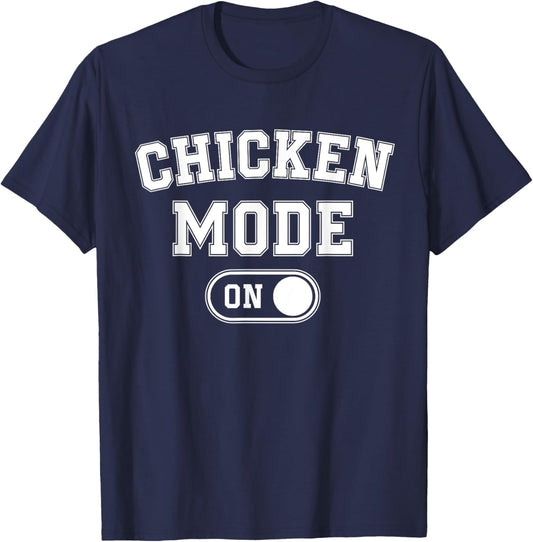 Chicken Mode On Costume Funny Farmer Gift Farm Animal Lover T-Shirt - T-Shirt | Navy