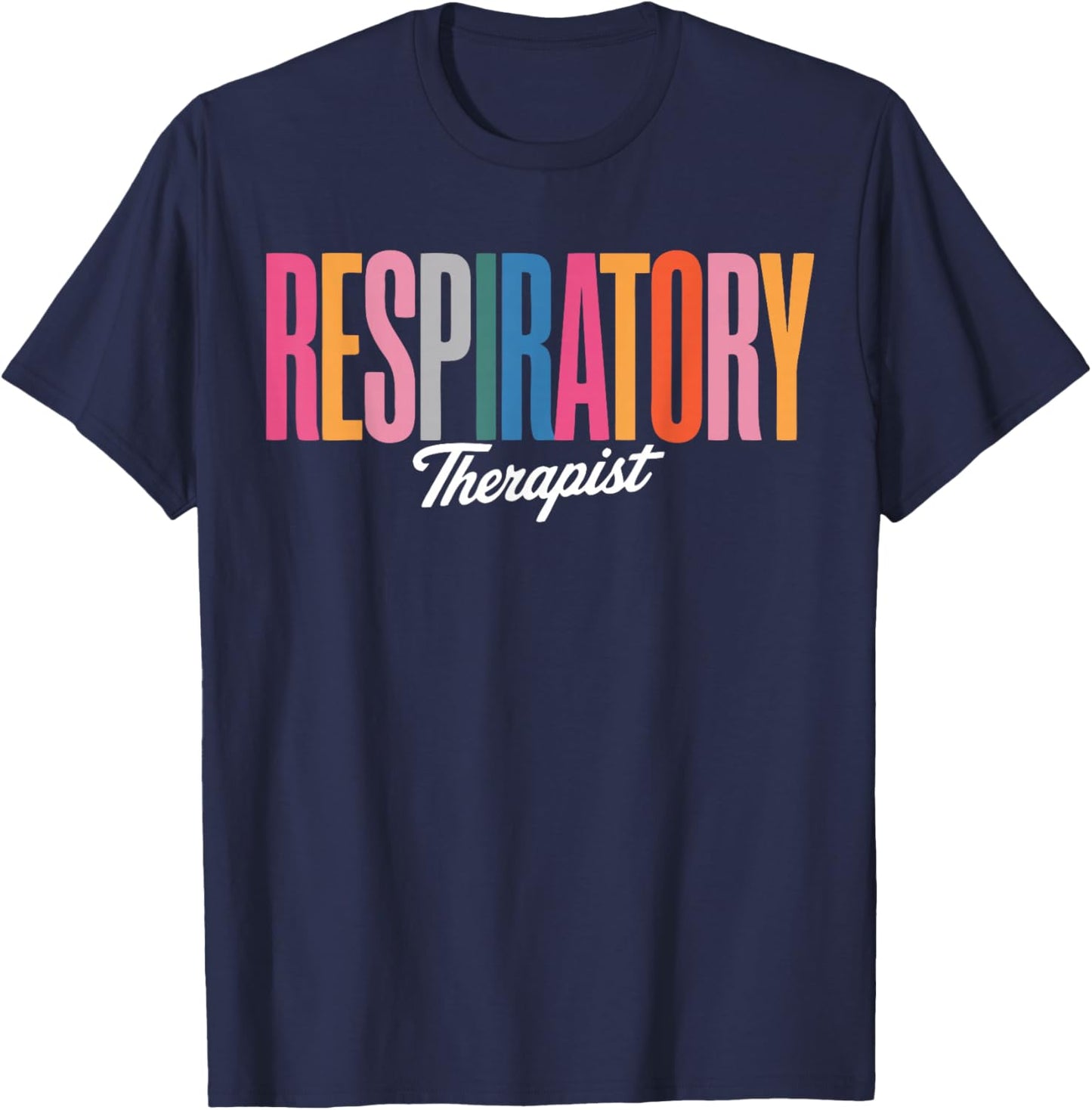 Respiratory Therapist Lung Health T-Shirt - T-Shirt | Navy