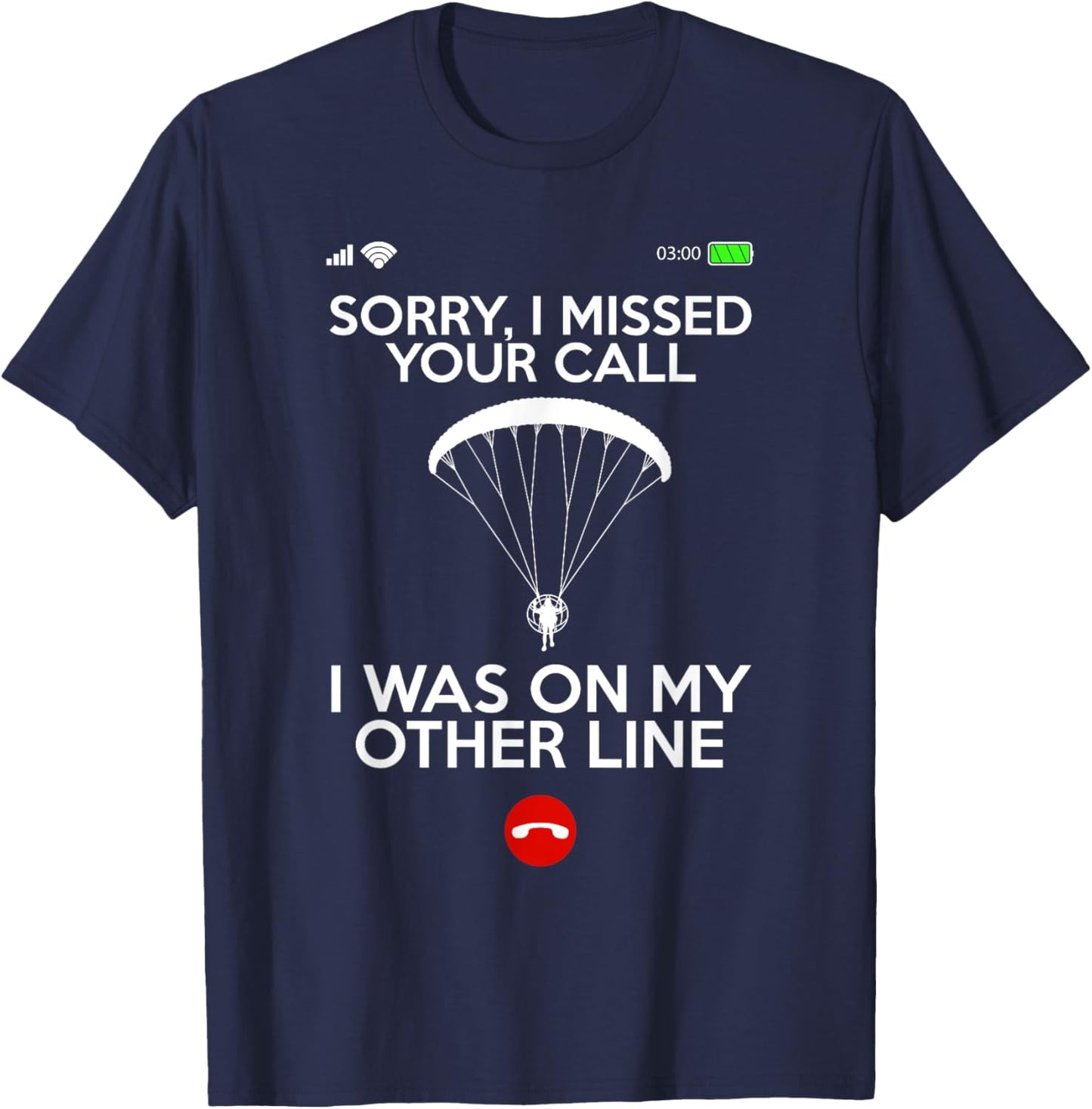 Cool Paramotor Art Women PPG Paragliding Paramotor T-Shirt - T-Shirt | Navy
